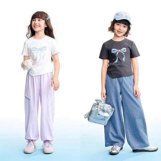 【实体店同款】女童短袖针织衫夏季新款安奈儿童装AG621224 商品图3