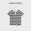 ROMI STUDIO"休闲随性"软糯新疆棉polo领条纹短袖上衣RWCAST5560 商品缩略图0