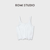 ROMI STUDIO100%棉砂洗加软宽松卷边铝丝打底内搭背心&短袖T恤RWCSSG7365 商品缩略图2