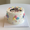 一家三口手绘卡通蛋糕-低糖处理无添加 商品缩略图3