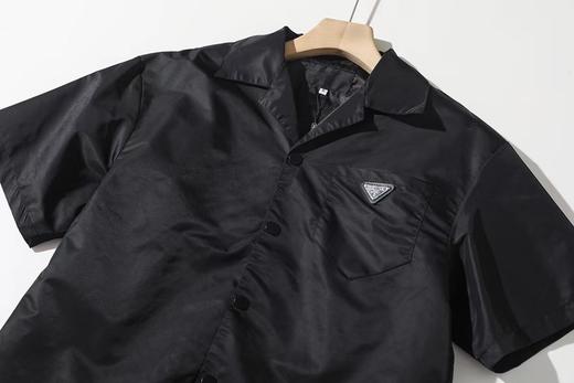 F031233早春新款时尚百搭拉链口袋街头风气质短袖衬衫 商品图3