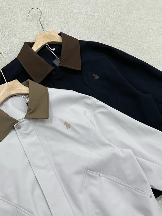 F031246春季限定英伦雅痞风复古撞色翻领设计梭织面料拼接夹克 商品图4