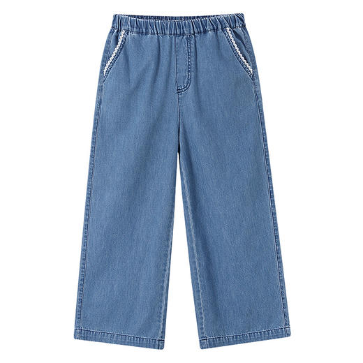 【实体店同款】女童全腰牛仔裤夏季新款安奈儿童装AG626220 商品图6