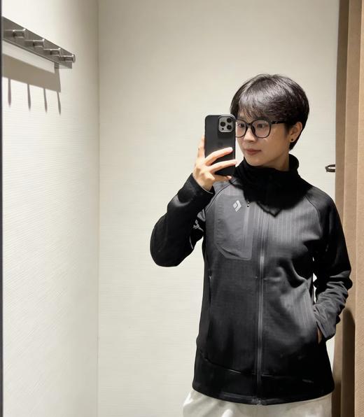 F031265户外柔软舒适抓绒衣运动立领拉链防风保暖层外套 商品图12