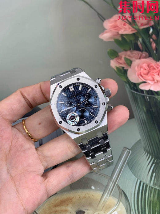 APS新品爱彼皇家橡树系列26715 蓝色盘 男士腕表 表径38mm 丹东4801机 小手腕福音 商品图0