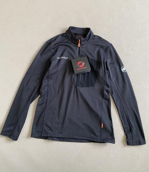 点此购买 猛犸象Aenergy Light春秋季男士户外高弹力半拉链套头打底衫 tuo 342126 商品图1