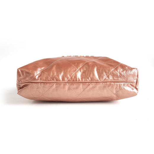 【95新】CHANEL香奈儿22Bag系列AS3261 B10691 NN728 23S中号香槟粉金色22Bag链条包单肩包女士110326NJS08 商品图3