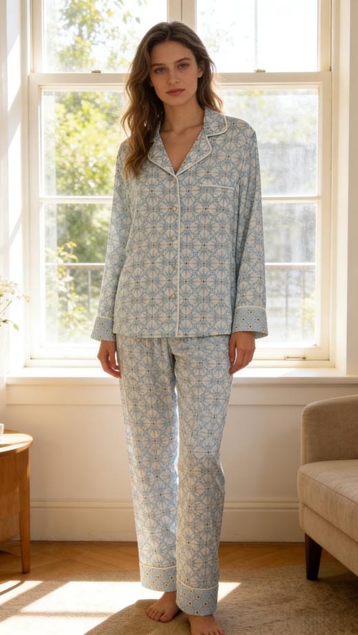 【100%桑蚕丝套装】SCHIESSER德国舒雅 铂雅女士高端真丝家居套装 91/22897H 商品图2