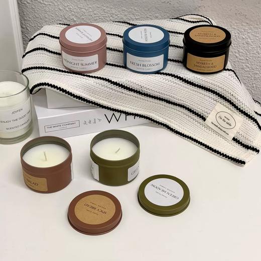 出口订单，铁皮罐装 治愈系香薰蜡烛 PJ079 商品图0