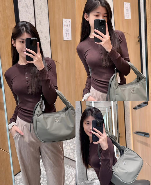 312-9  渠道货 超好穿 lu女士四色长袖 亨利衫 运动打底休闲 130以内穿8码 商品图0