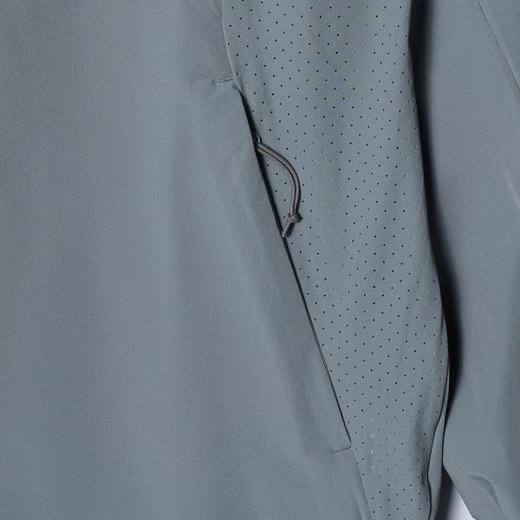 SDSA男装2026新款高贵轻奢简约纯色拉链立领连帽夹克弹力风壳衣 商品图2