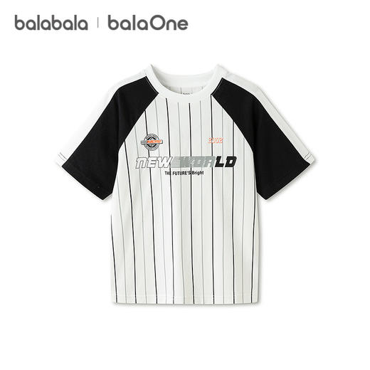 【balaOne】巴拉巴拉童装男童短袖t恤儿童2026新款夏速干拼色上衣 商品图4