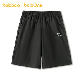 【balaOne】巴拉巴拉童装儿童中裤男童短裤2026夏装速干裤子运动