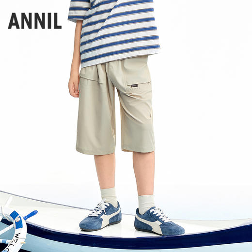 【实体店同款】男童全腰梭织七分裤夏季新款安奈儿童装AB626149 商品图1
