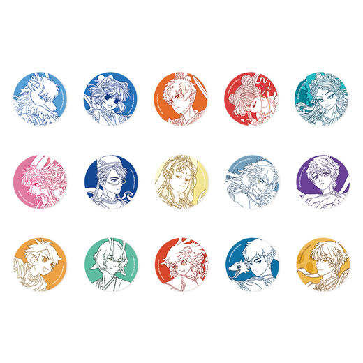 《非人哉官方店》仙山琼阁系列第二弹圆形马口铁徽章盲盒亮银吧唧胸针 商品图4