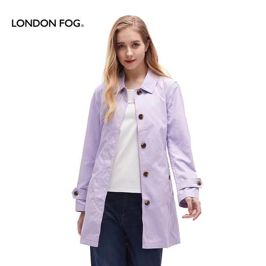 【直发】伦敦雾新品女士翻领暗门襟中款风衣-LS21WF131W 商品图4