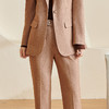 剩S 米思阳2026春季新款轻奢通勤休闲裤肌理感高腰修身卡其色裤子2735 商品缩略图4
