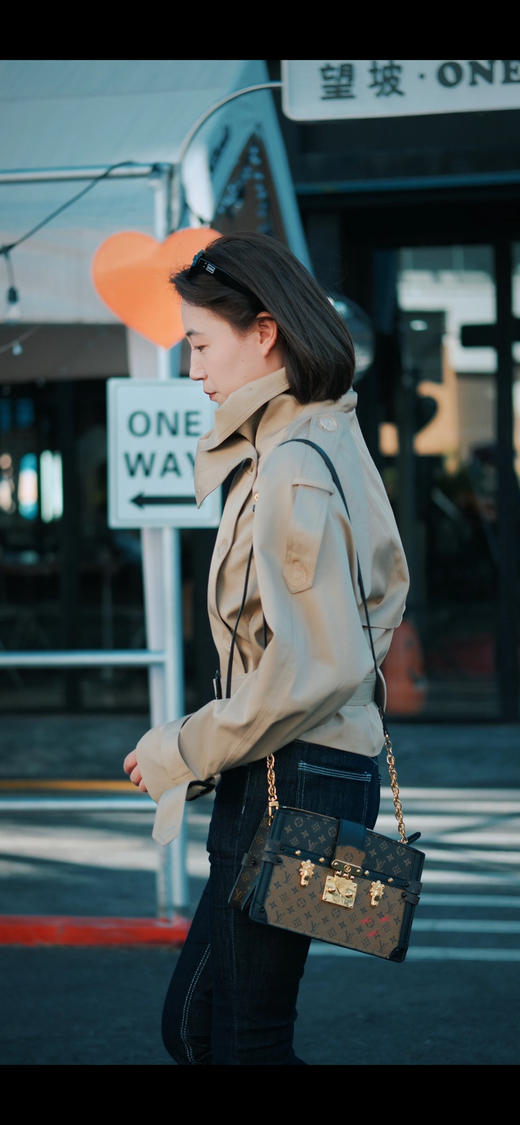 Trunk Clutch 软盒子 拼色老花 涂鸦 小号 斜挎包 商品图4