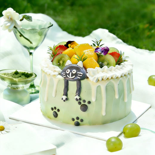 【慵懒午后】萌趣花香奶油蛋糕茉莉樱桃抹茶生日蛋糕26年新款 商品图3