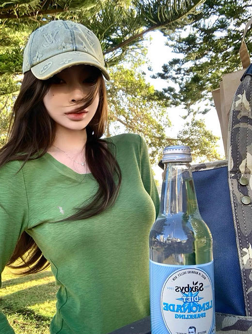 点此购买 拉夫劳伦春秋季女士小马刺绣logo长袖T恤 md 342109 商品图6