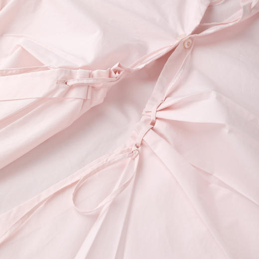 ROMI STUDIO全棉肌理感亲肤洗水抽褶翻领宽松开襟衬衫 RWCSSG7213 商品图4