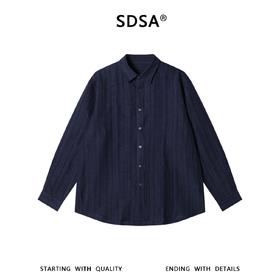SDSA男装2026新款高贵轻奢极简风百搭时尚长袖衬衫百搭宽松衬衣