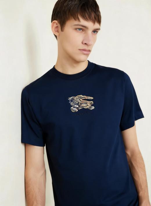 26 B.B 斩马 格纹贴布刺绣 圆领短袖T恤 TX595 商品图2