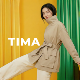 LIN HN 宽边摆松弛夹克外套