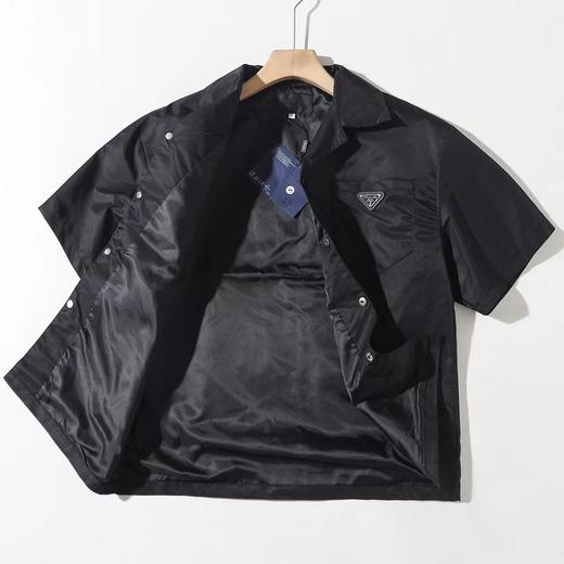 F031233早春新款时尚百搭拉链口袋街头风气质短袖衬衫 商品图2