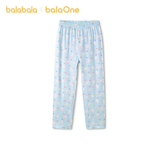 巴拉巴拉女童裤子夏季新款儿童睡裤防着凉柔软亲肤家居裤宽松舒适 商品图2
