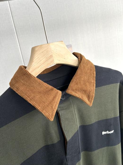 点此购买 Barbour巴博春秋季男士条纹长袖Polo衫 zc 342067 商品图7