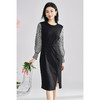 剩XXL 米思阳2026春季新款时尚通勤长袖修身显瘦气质女神连衣裙女1028 商品缩略图3