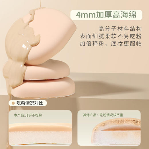 【9.9福利】BeautyDom无暇底妆粉扑刷套盒（粉扑*2+遮瑕刷*1）XL 商品图7