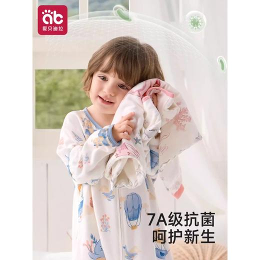 【天猫旗舰店款】爱贝迪拉婴儿纱布睡袋春夏薄款分腿儿童3到6岁宝宝防踢被四季通用★爱贝迪拉 商品图3