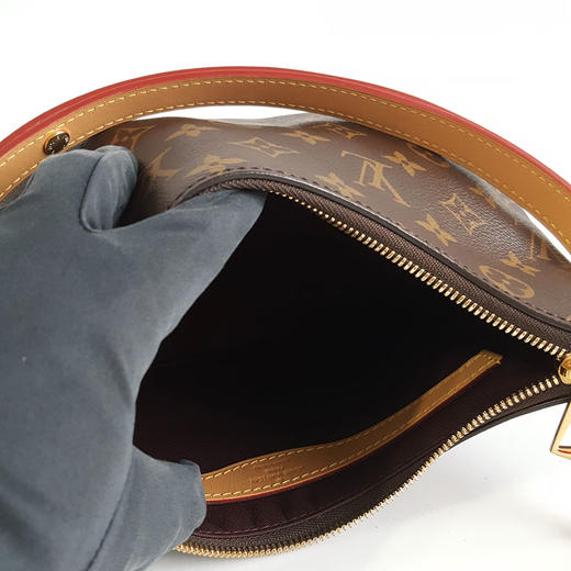 【95新】LV路易威登M45832老花Boulogne黄牛角包单肩包女士110326AK10 商品图8