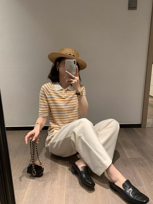 自带凉感的ici*e polo毛衫短袖 商品图11