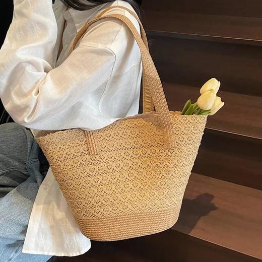 一眼沦陷！【2026新款蕾丝仙女休闲田园编织包】直接预定今年夏天的“氛围感天花板” 商品图3