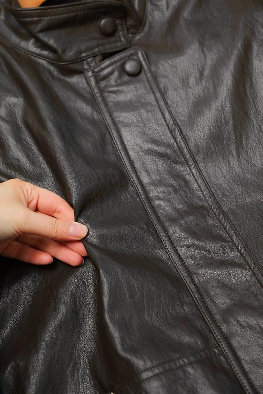 金属丝PU蛋白皮外套 C129265 商品图5