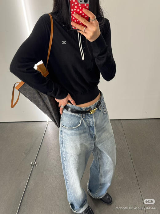 312-6 独家圆正 ce 26ss polo领套头长袖衫 准码很准 我穿XL 商品图6