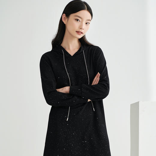 剩S 芳外新款休闲连衣裙宽松直筒显瘦中长款裙子女8T22CL1460 商品图1