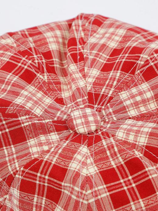 甜美格纹纽扣八角帽鸭舌帽-纪念日百货门店同款169265311 商品图3