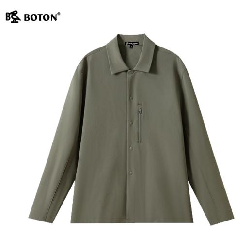 波顿男士春秋季衬衫型纽扣外套｜下摆走线均匀扎实，洗过几次不卷边，越穿越顺眼MSJ177126 商品图5