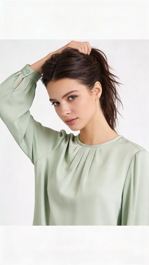 【92%蚕丝+8%氨纶上衣】SCHIESSER德国舒雅 铂雅女士高端真丝单件上衣 91/21965U 商品图8