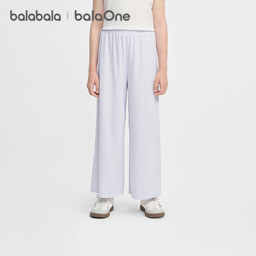 巴拉巴拉童装儿童裤子女童长裤夏装2026新款直筒裤百搭甜美蝴蝶结 商品图1