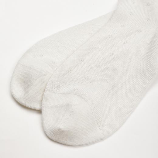 ROMI STUDIO“云朵袜”桑蚕丝混纺针织微弹卷边小腿袜 RWDSP02221 商品图4