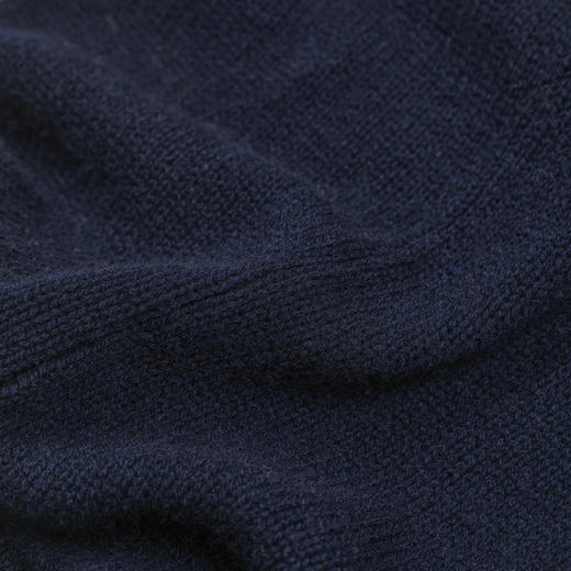 ROMI STUDIO“体感轻盈”羊绒羊毛卷边圆领套头短袖毛衫RWDSST1821 商品图3