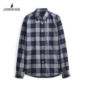 【直发】LONDON FOG/伦敦雾新品男士全棉磨毛格子长袖衬衣长袖衬衣﹣LW21WH022M