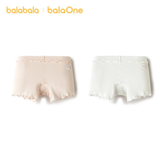 巴拉巴拉女童内裤平角裤宝宝安全裤防走光儿童短裤四角抗菌两条装 商品图4