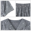 【7.5折限时特惠】【秀黛】女开扣杯垫针织提花短袖套装提花亲肤透气蝴蝶结蕾丝木耳边甜美休闲女士夏季睡衣家居服W2551048T【门店同款】 商品缩略图4