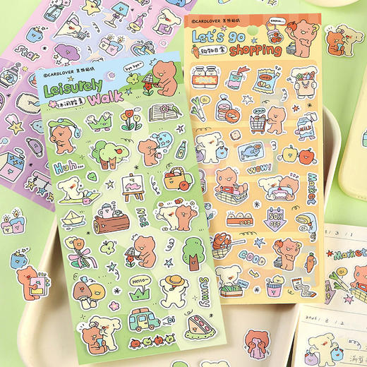 信的恋人墩墩街日常系列合成纸贴纸 商品图0